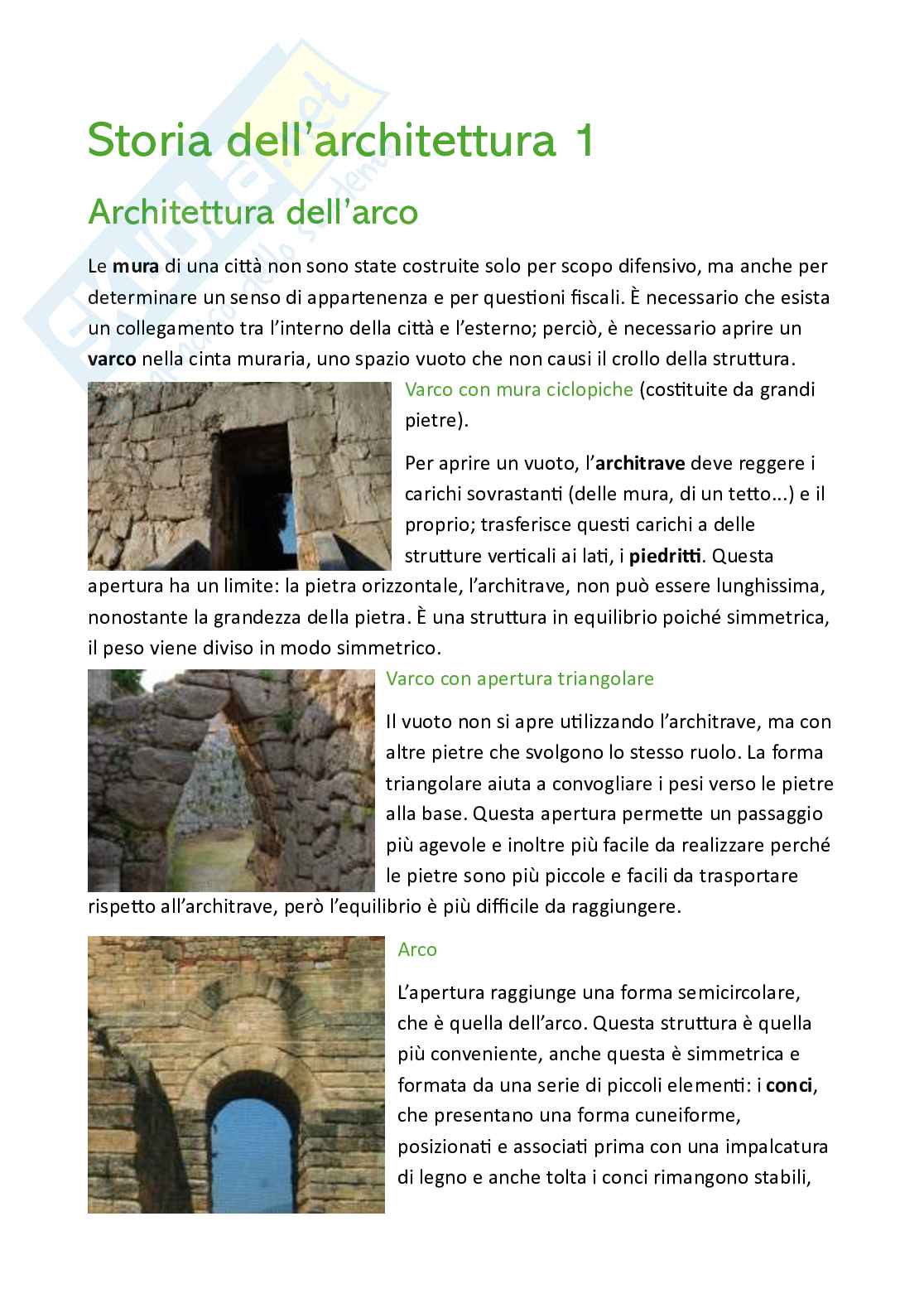 Appunti Storia dell'architettura  Pag. 1