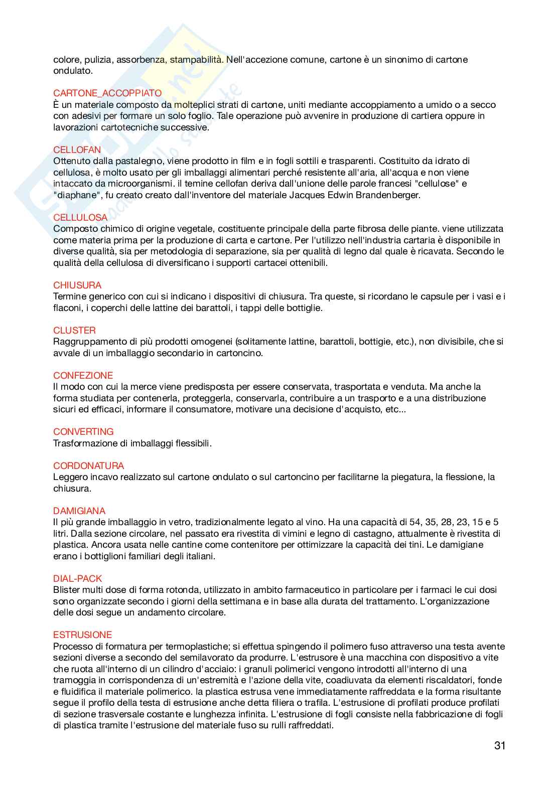 Appunti completi per l'esame di Packaging design  Pag. 31