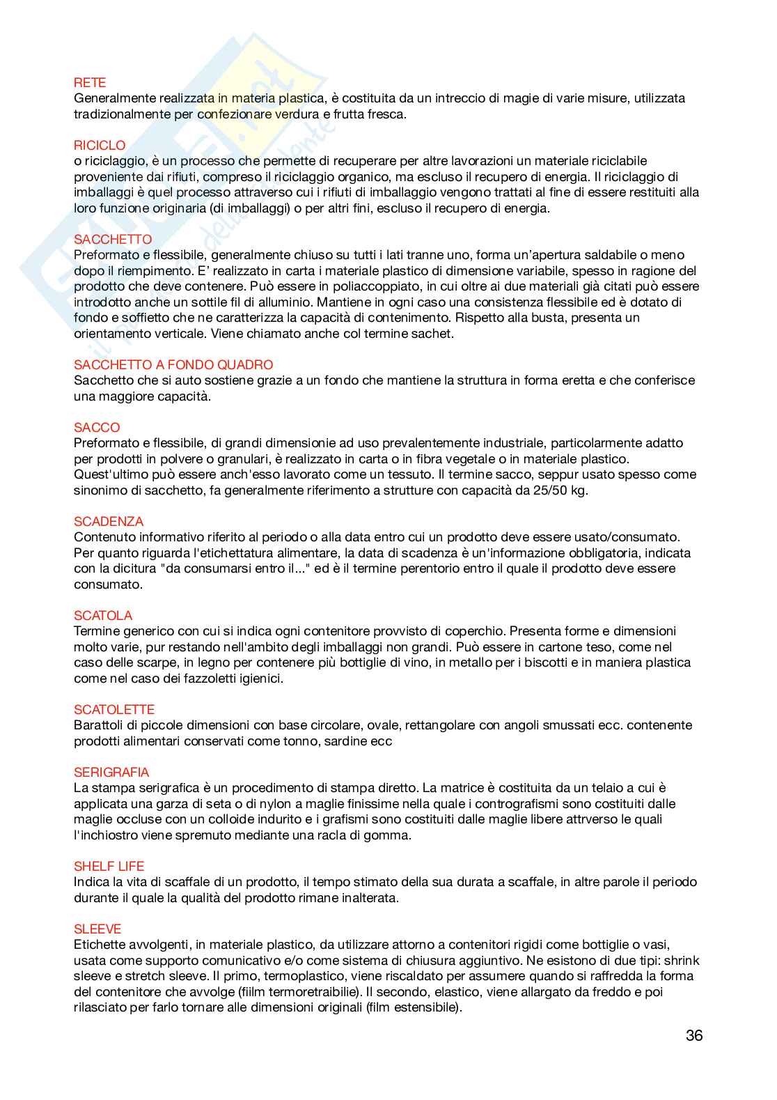 Appunti completi per l'esame di Packaging design  Pag. 36