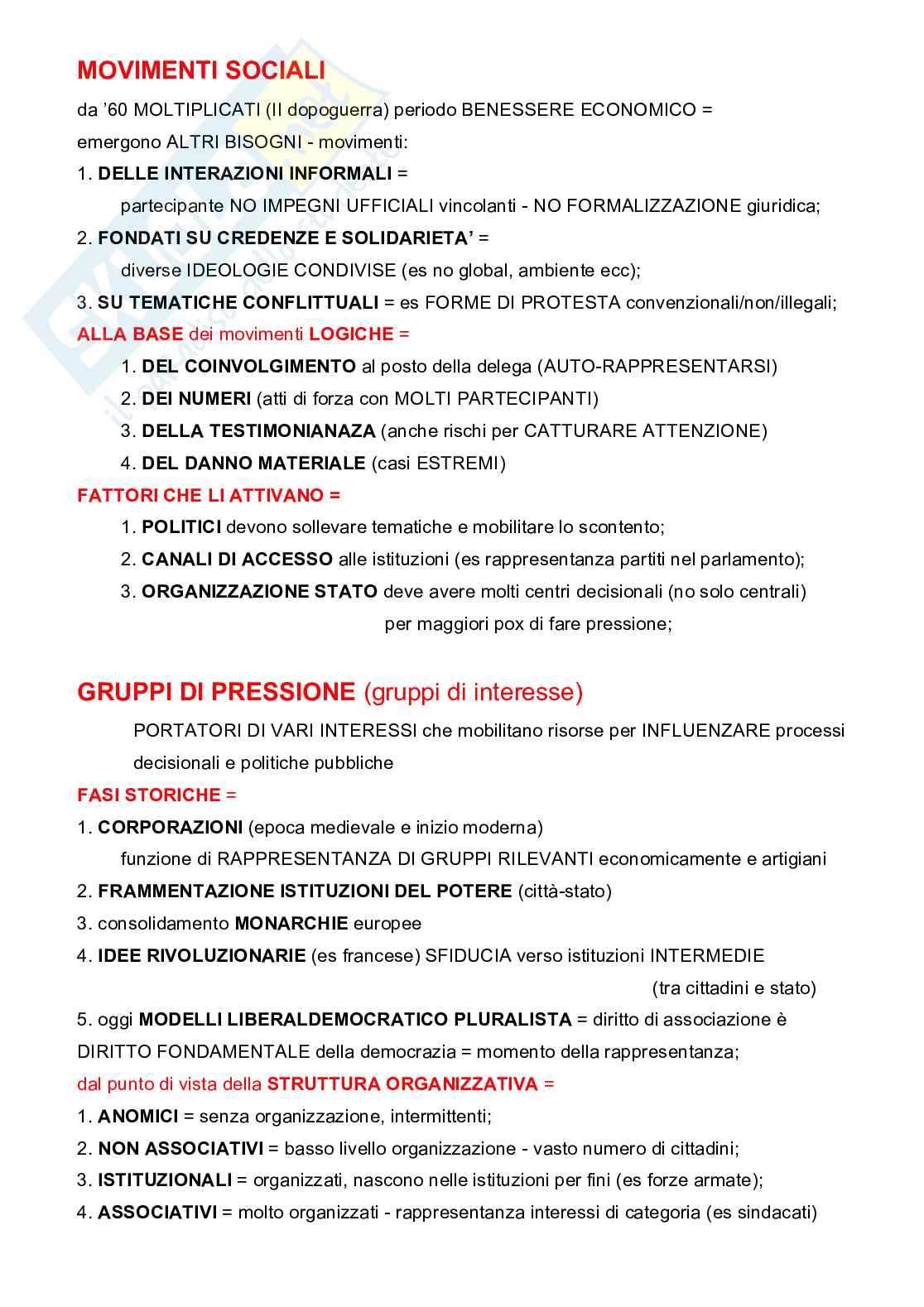 Scienza politica Pag. 11