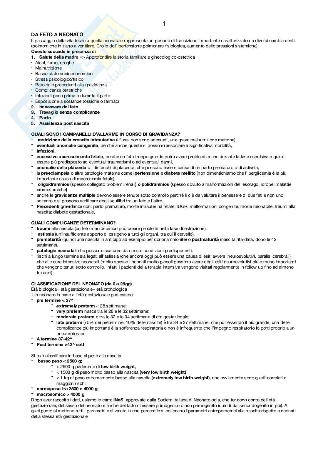 Pediatria generale e specialistica Pag. 1