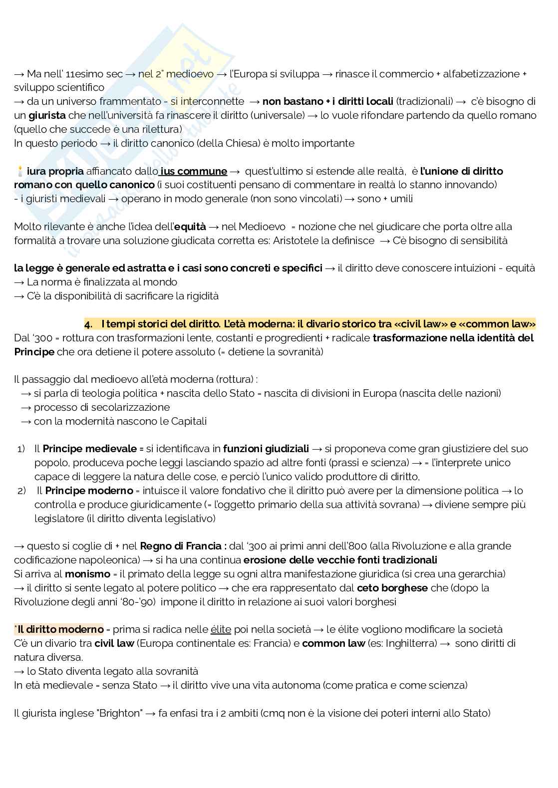 Riassunto esame Filosofia del diritto, Prof. Lottieri Carlo, libro consigliato Prima lezione del diritto , Grossi Pag. 16