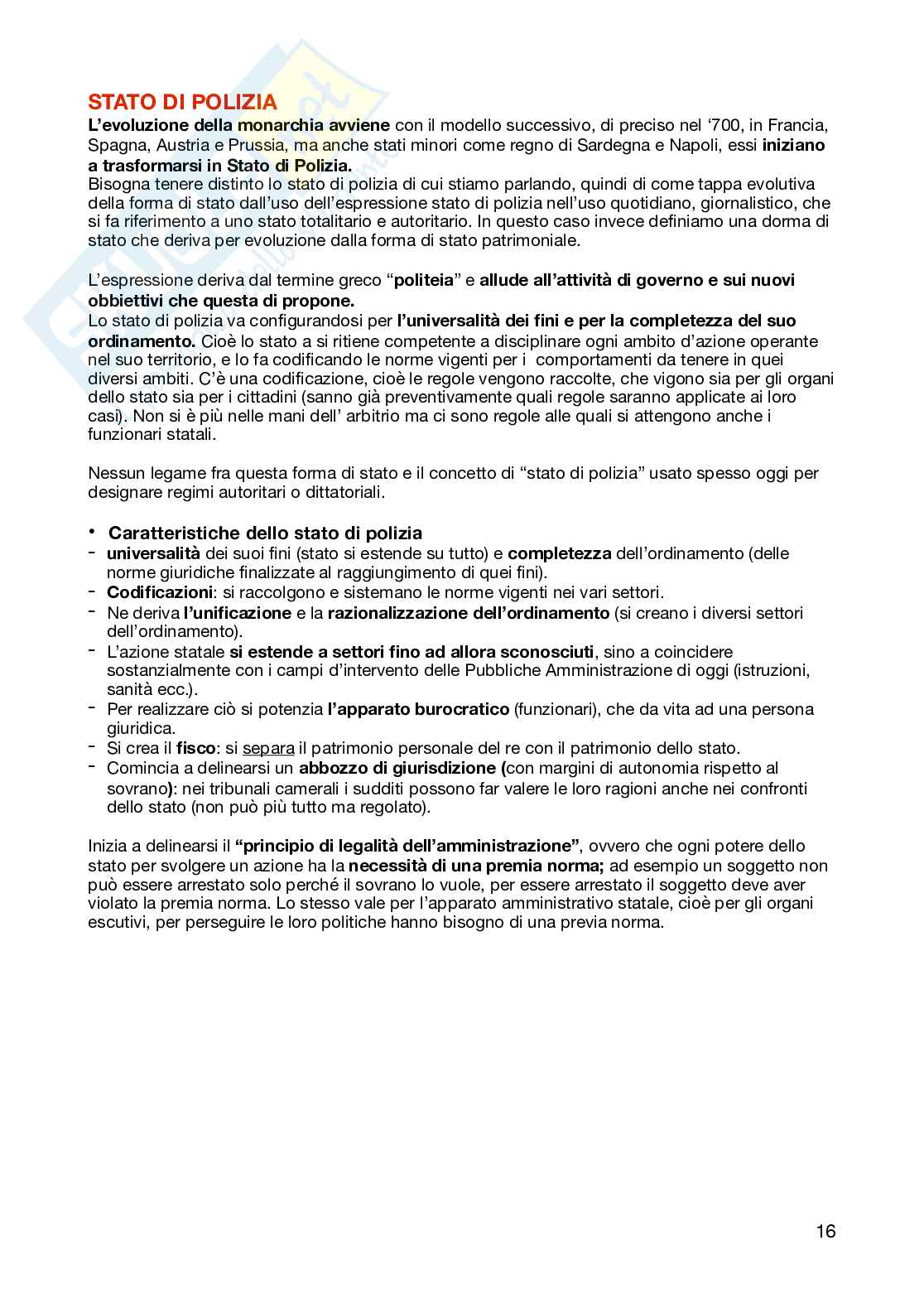 Schemi riassuntivi del corso di Diritto costituzionale  Pag. 16