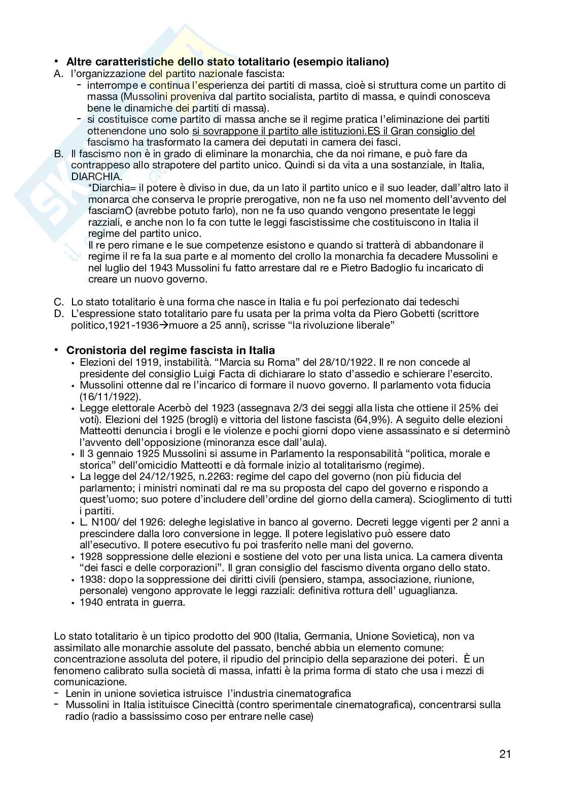 Schemi riassuntivi del corso di Diritto costituzionale  Pag. 21