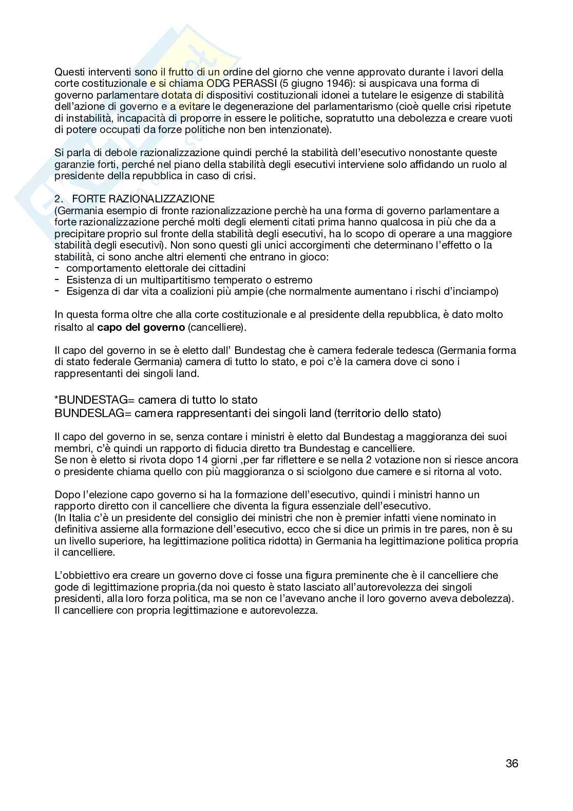 Schemi riassuntivi del corso di Diritto costituzionale  Pag. 36