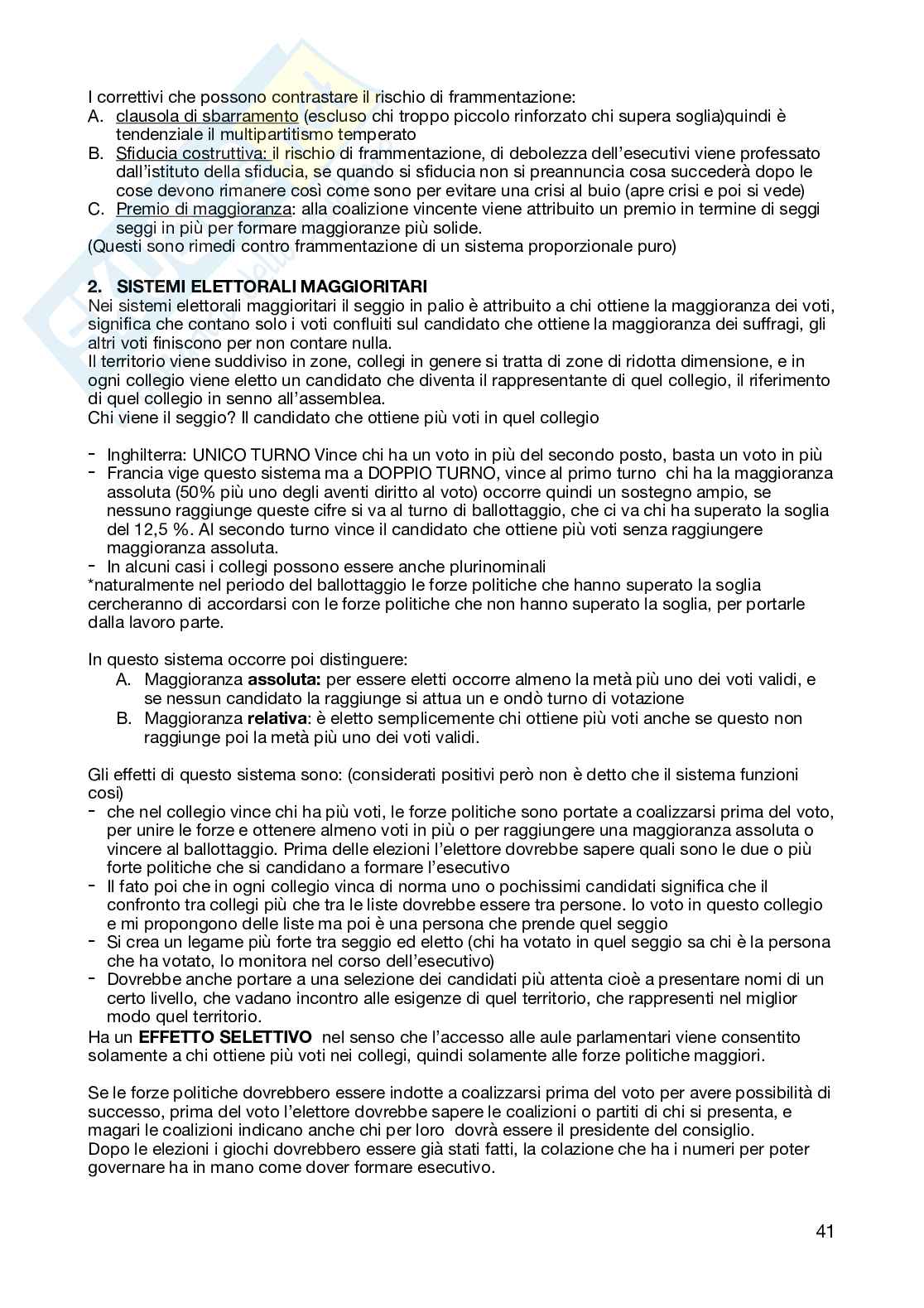 Schemi riassuntivi del corso di Diritto costituzionale  Pag. 41