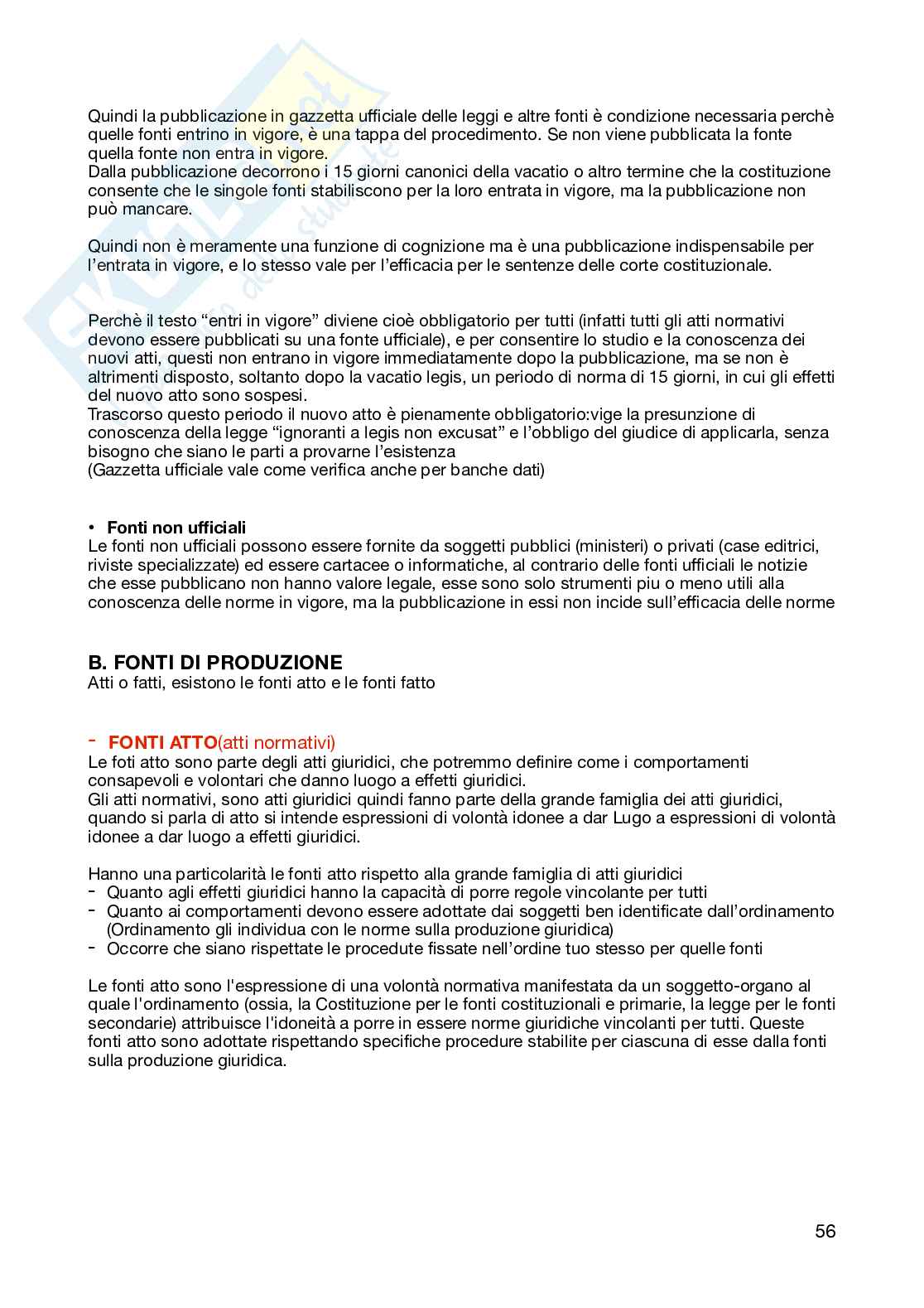 Schemi riassuntivi del corso di Diritto costituzionale  Pag. 56