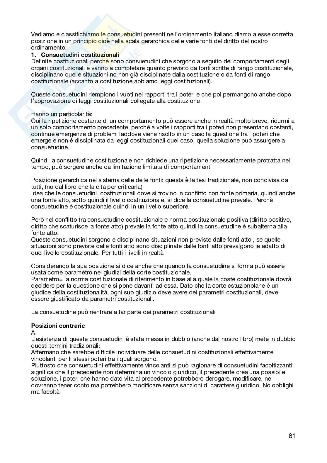 Schemi riassuntivi del corso di Diritto costituzionale  Pag. 61