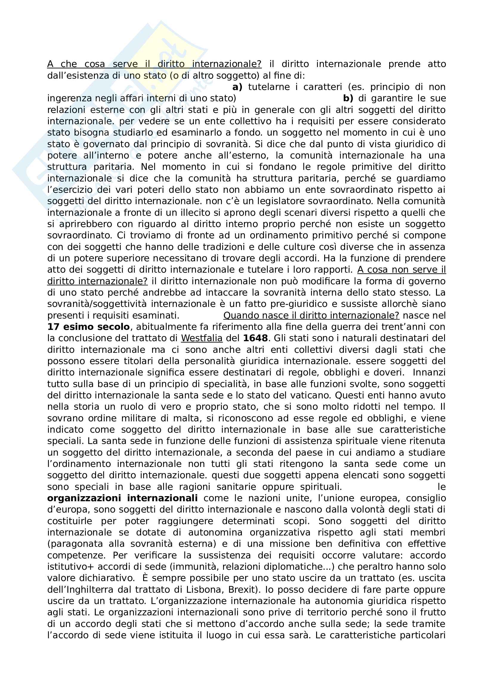 Appunti pubblico internazionale Pag. 2