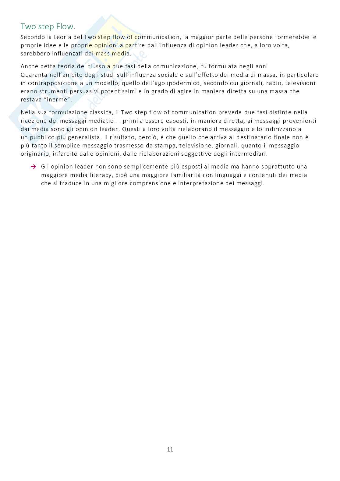Teoria e tecniche delle comunicazioni di massa - risposte domande d'esame Pag. 11