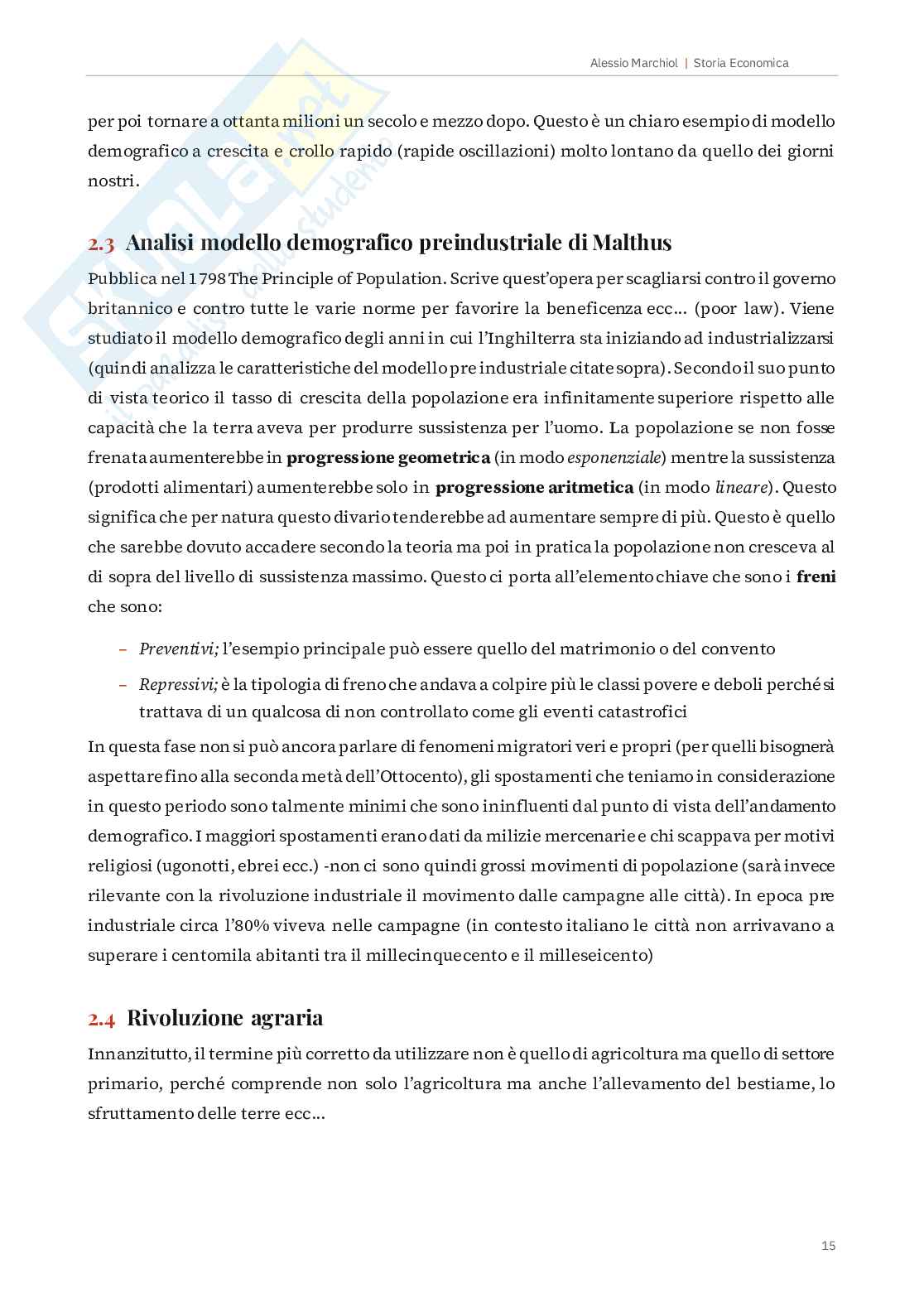 Storia economica Pag. 16