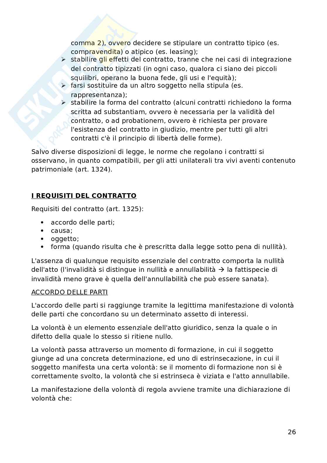 Appunti di Diritto dei contratti  Pag. 26