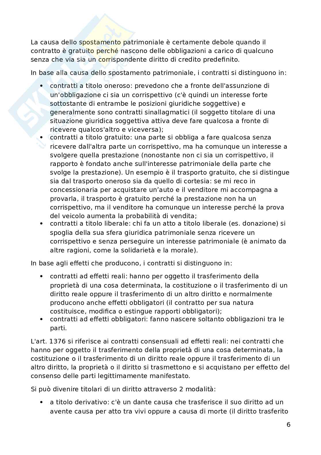 Appunti di Diritto dei contratti  Pag. 6