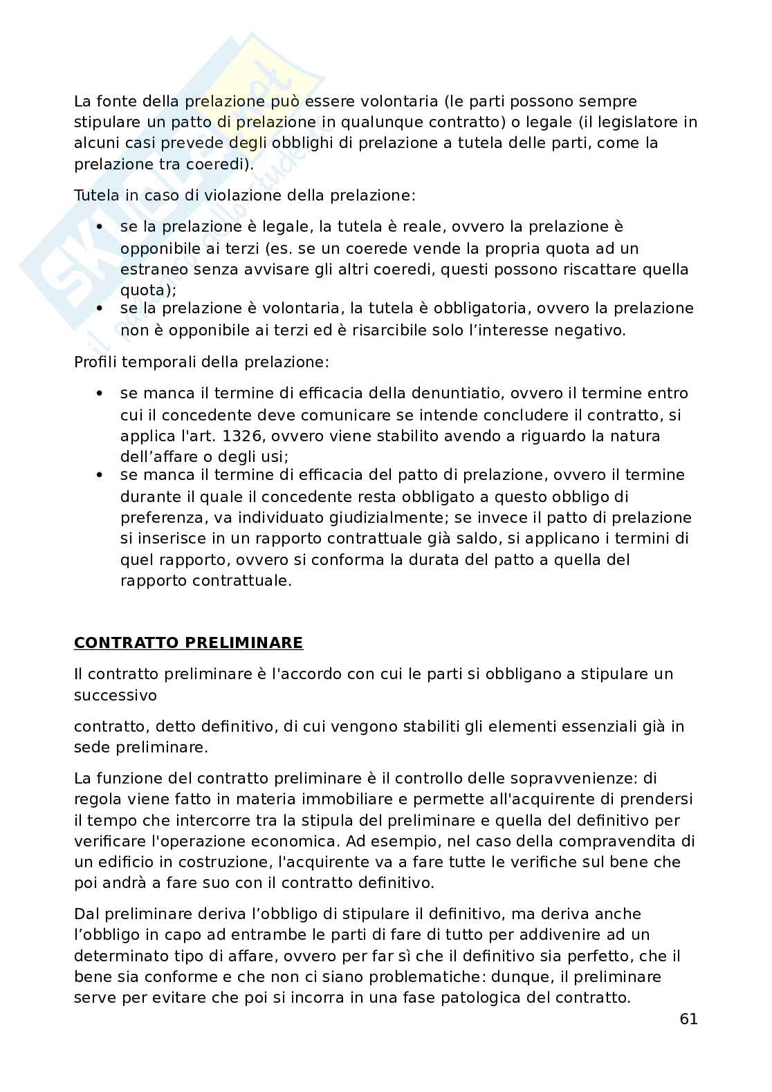 Appunti di Diritto dei contratti  Pag. 61