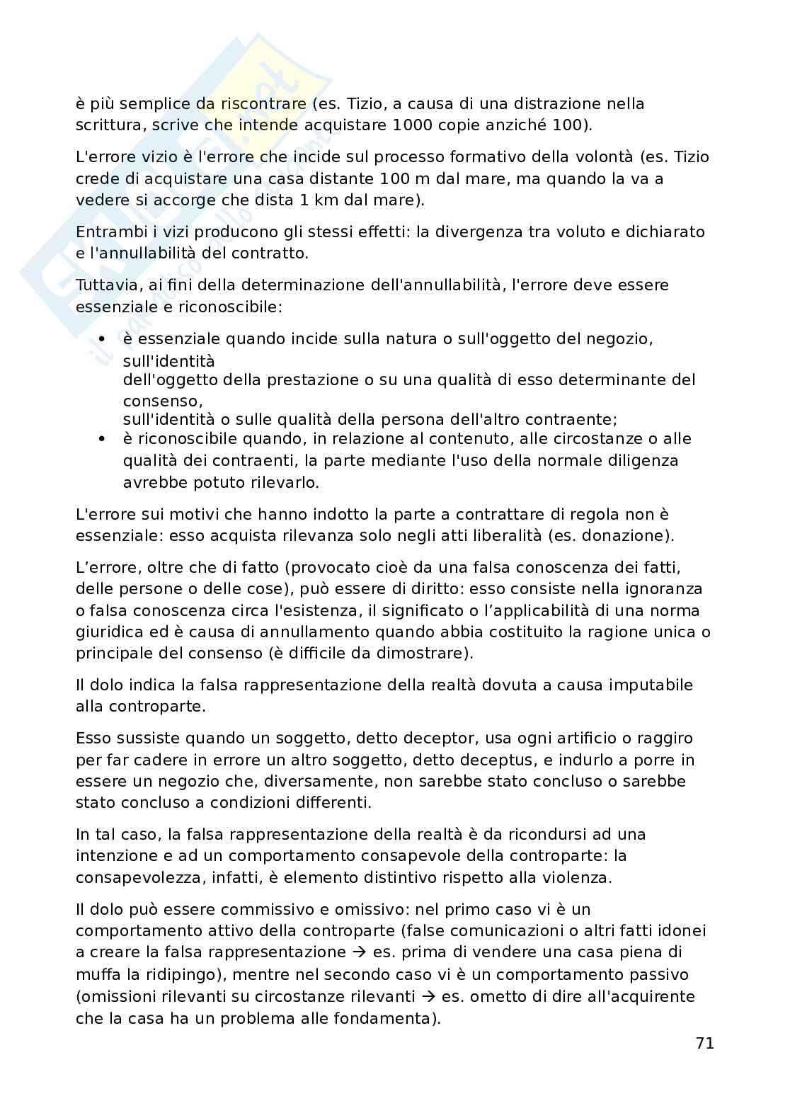 Appunti di Diritto dei contratti  Pag. 71