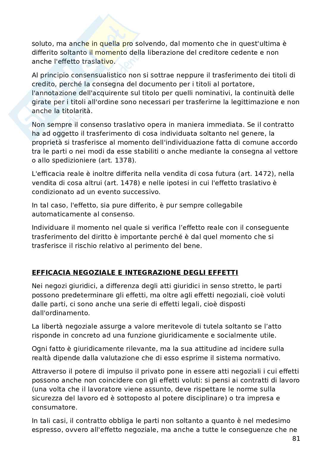 Appunti di Diritto dei contratti  Pag. 81