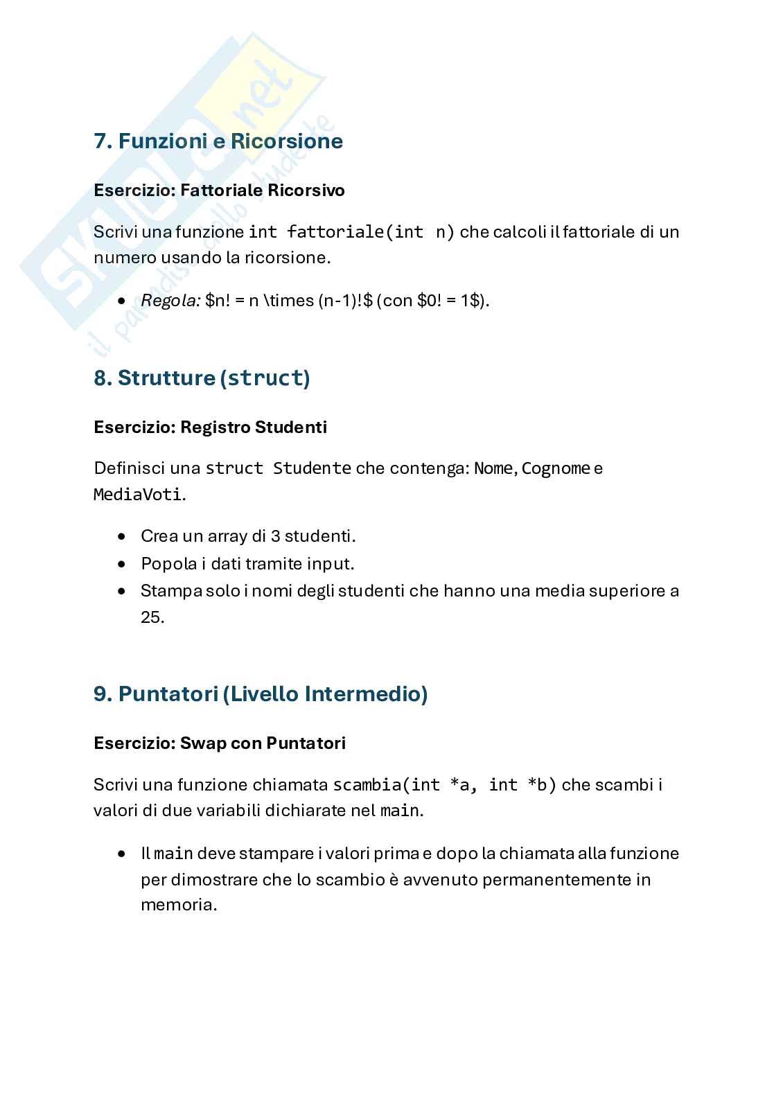 Funzioni base  Pag. 11