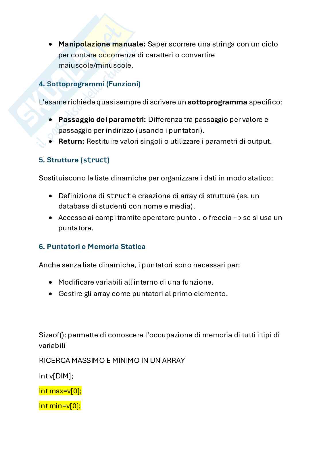 Funzioni base  Pag. 2