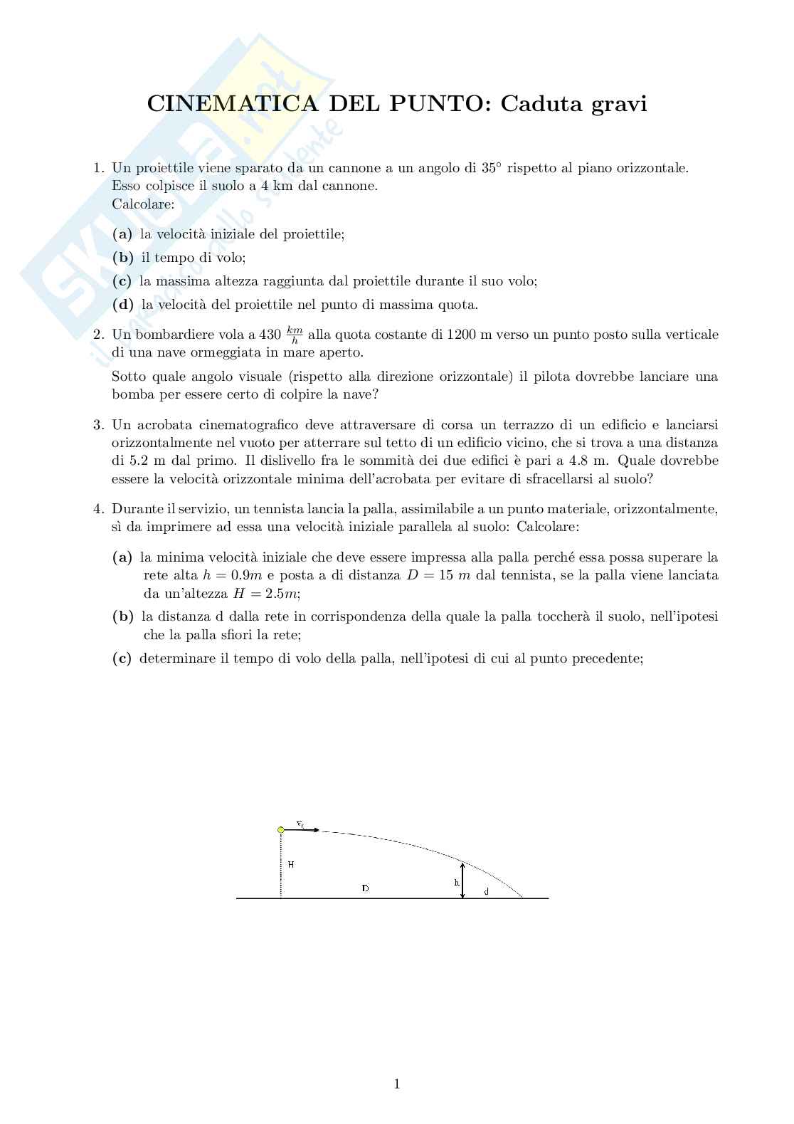 Moti parabolici Pag. 1