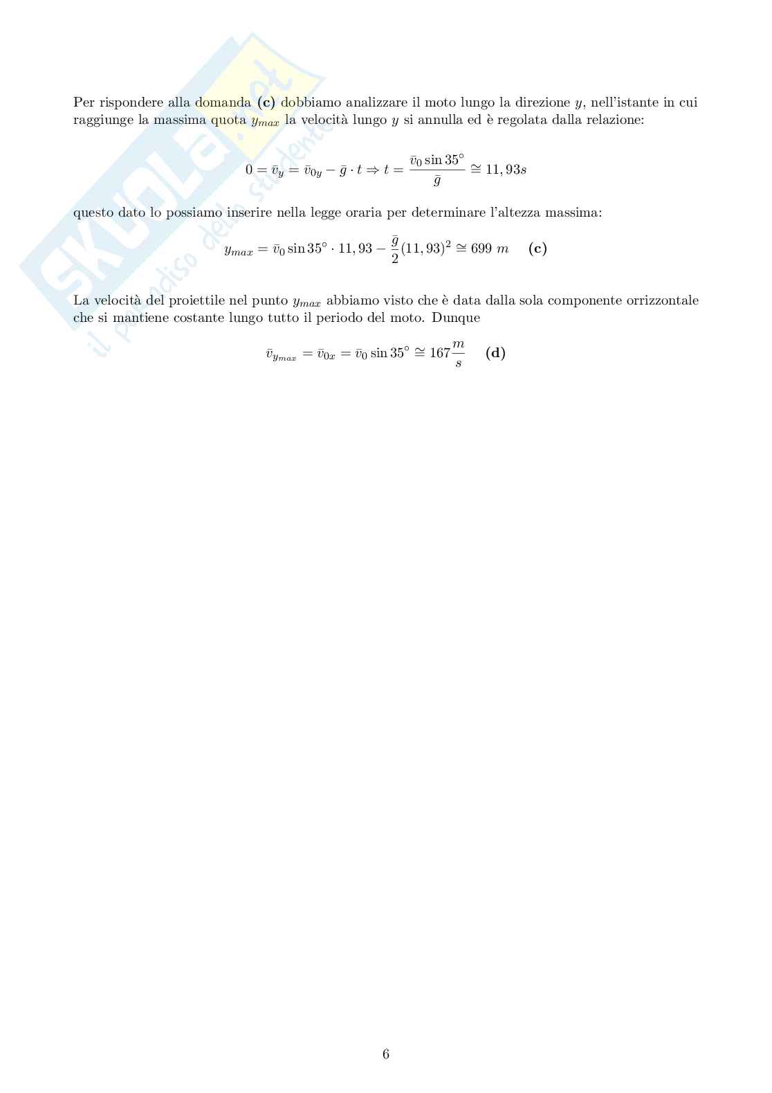 Moti parabolici Pag. 6