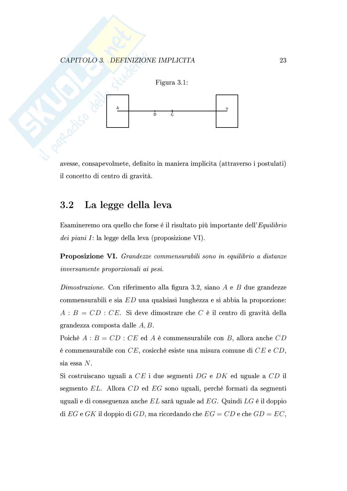 De gravitatis centro, definizioni implicite attraverso i postulati Pag. 26