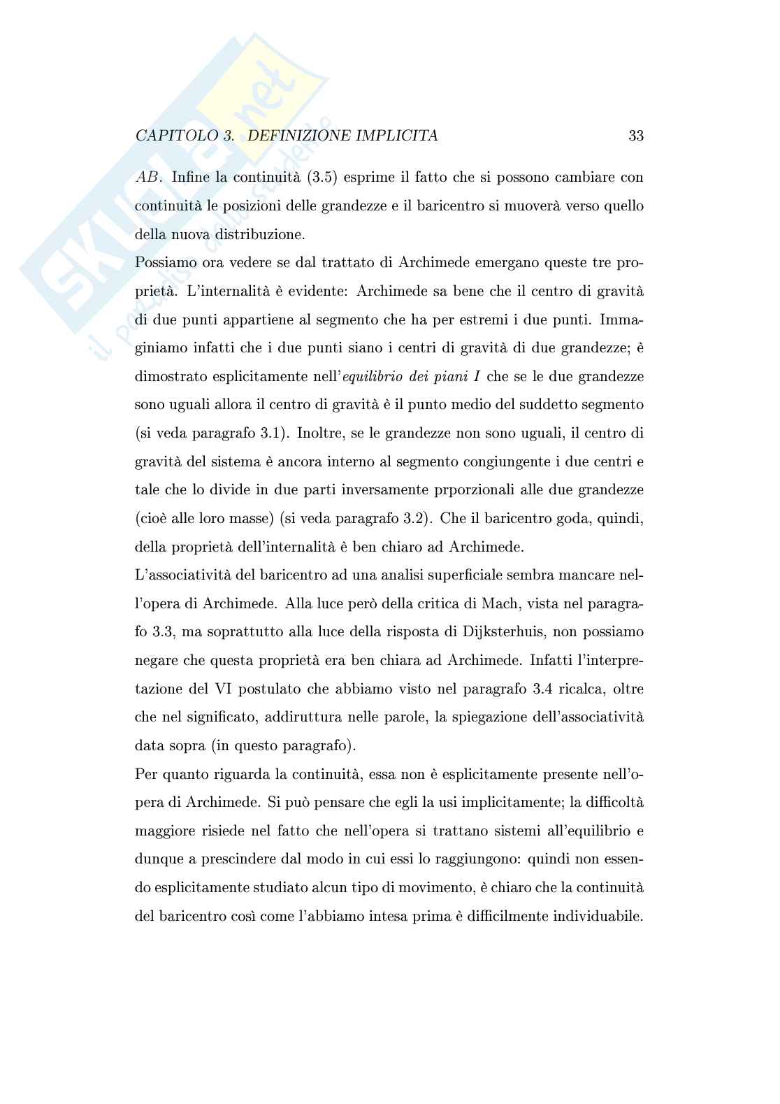 De gravitatis centro, definizioni implicite attraverso i postulati Pag. 36