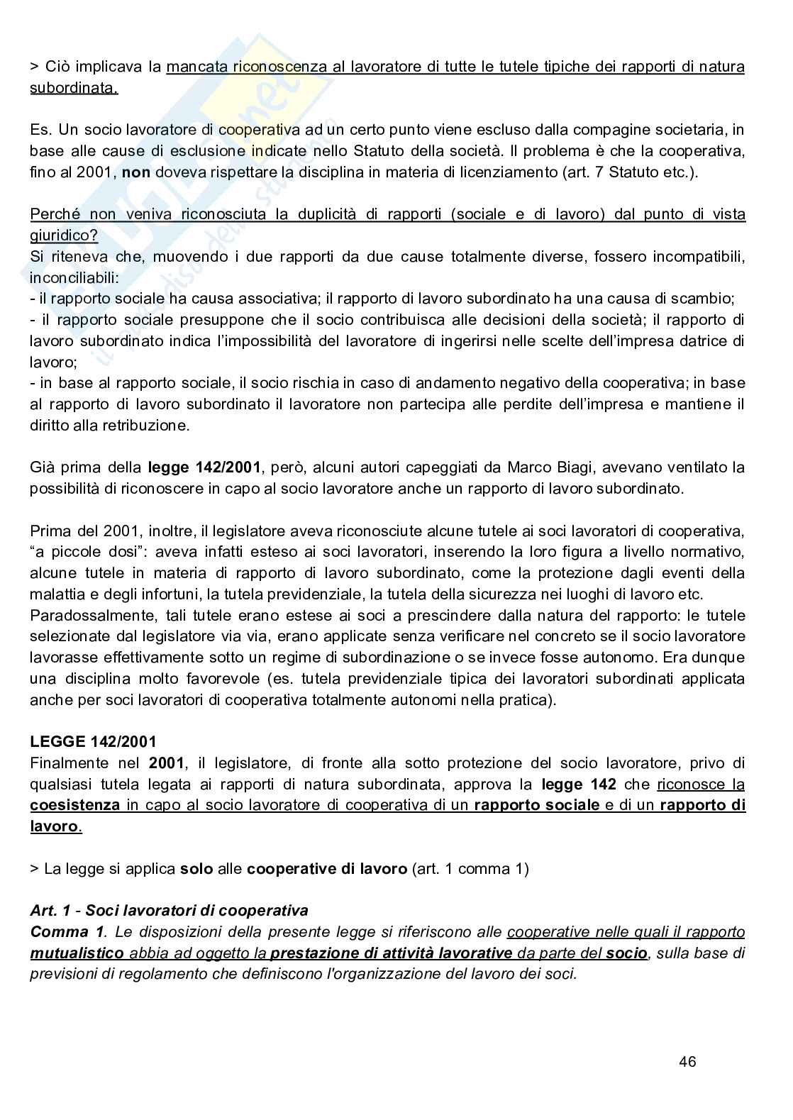 Appunti Diritto del lavoro Pag. 46