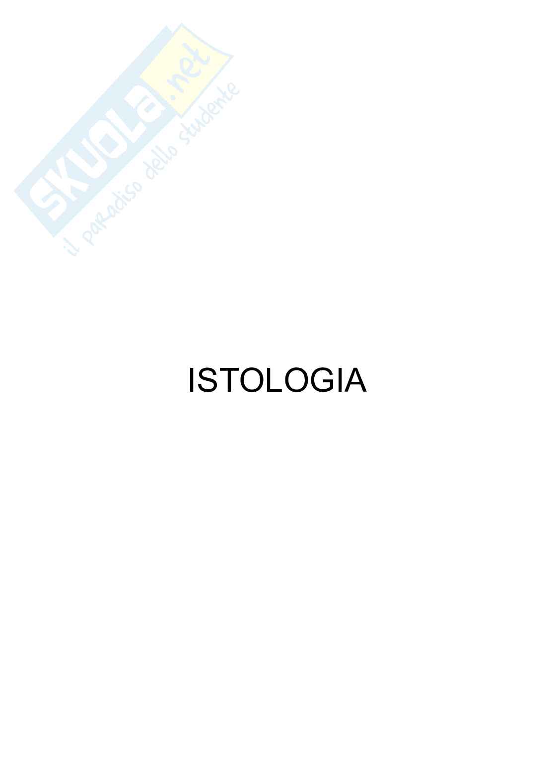 Appunti di Istologia Pag. 1