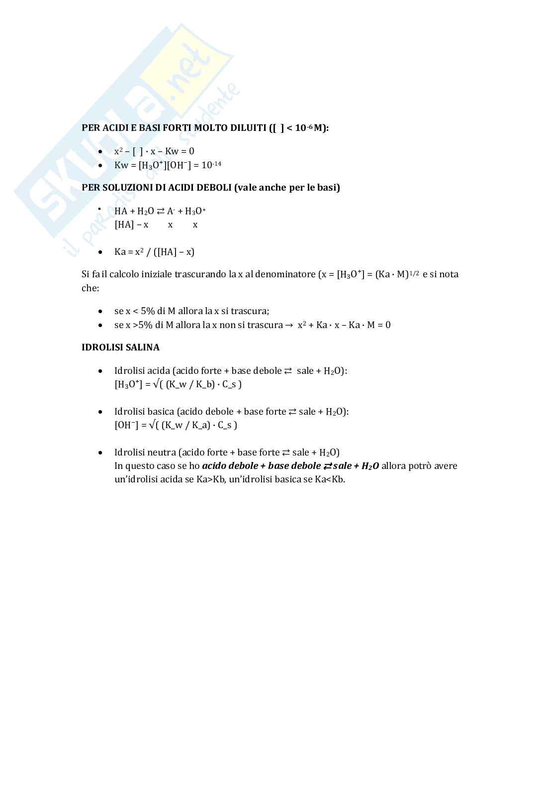 Formulario completo di Chimica generale ed Elettrochimica Pag. 6