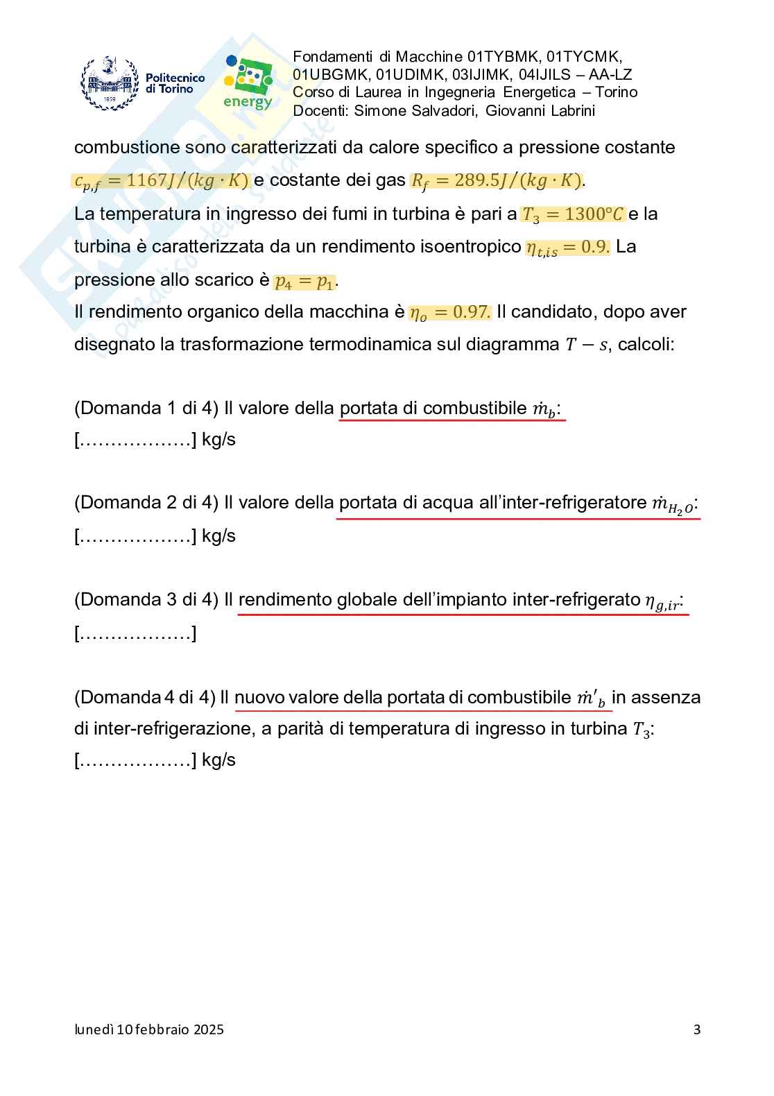 Simulazioni esercizi esame Fondamenti di macchine Pag. 16