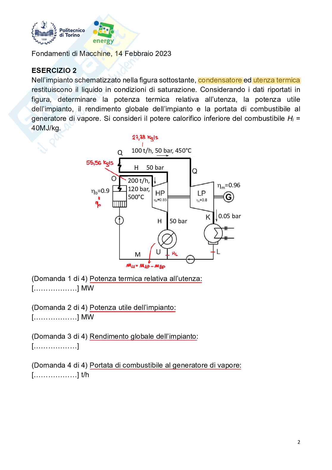 Simulazioni esercizi esame Fondamenti di macchine Pag. 41