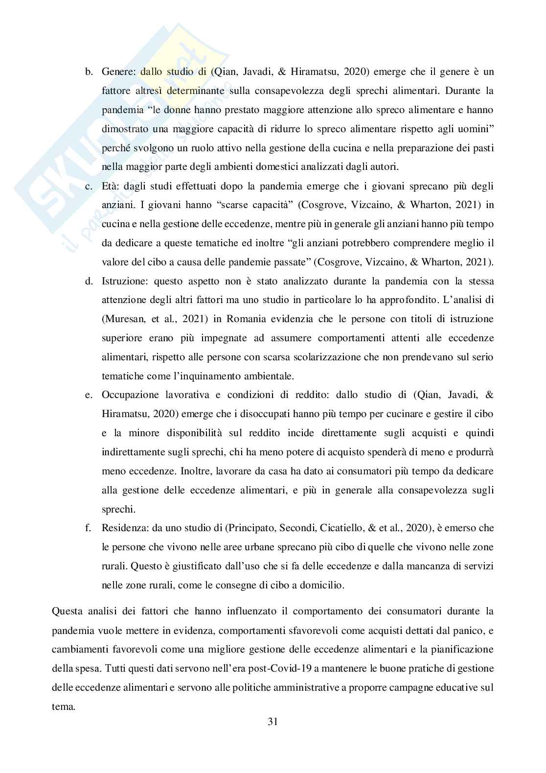 Combattere lo spreco alimentare promuovendo la solidarietà. Un approccio inclusivo per un futuro sostenibile Pag. 31
