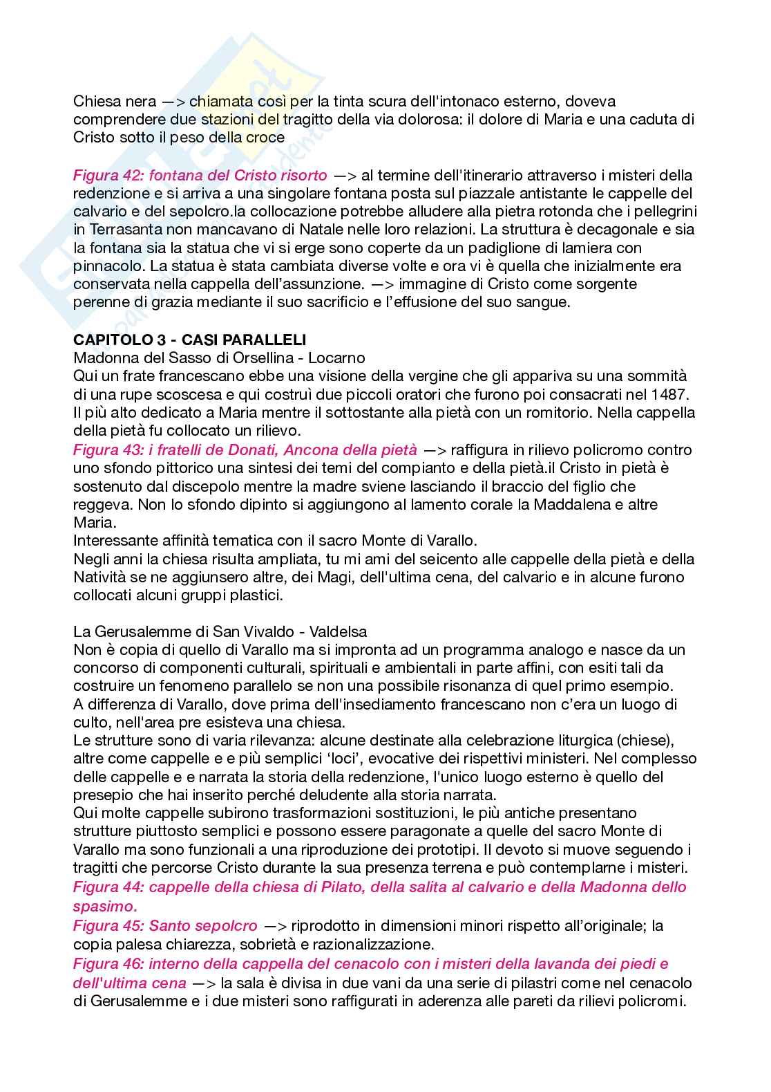 Riassunto esame Arte e territorio magistrale, Prof. Zambrano Patrizia, libro consigliato Sacri Monti , Guido Gentile Pag. 6