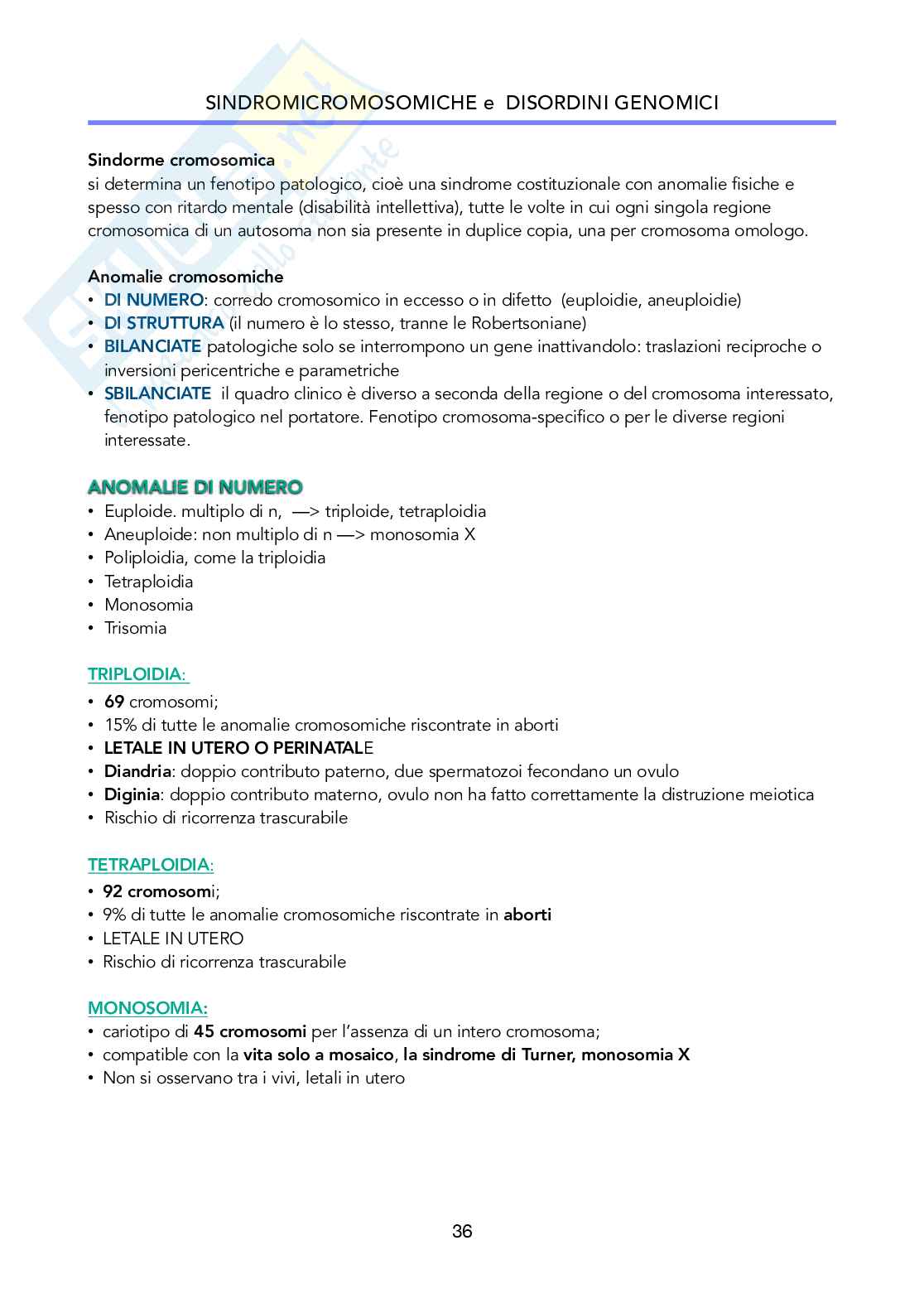Genetica medica Pag. 36