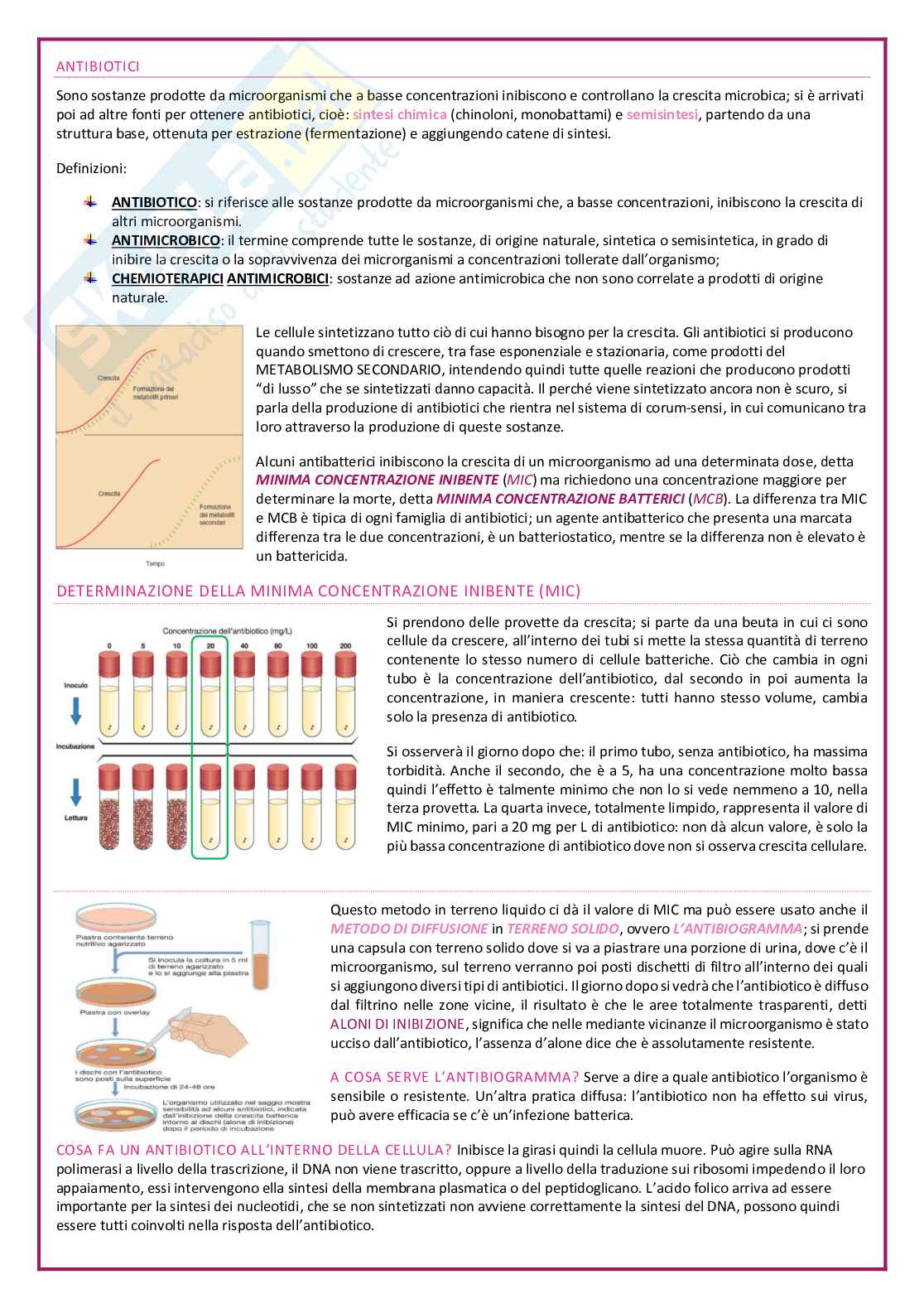 Microbiologia e principi d'igiene Pag. 36