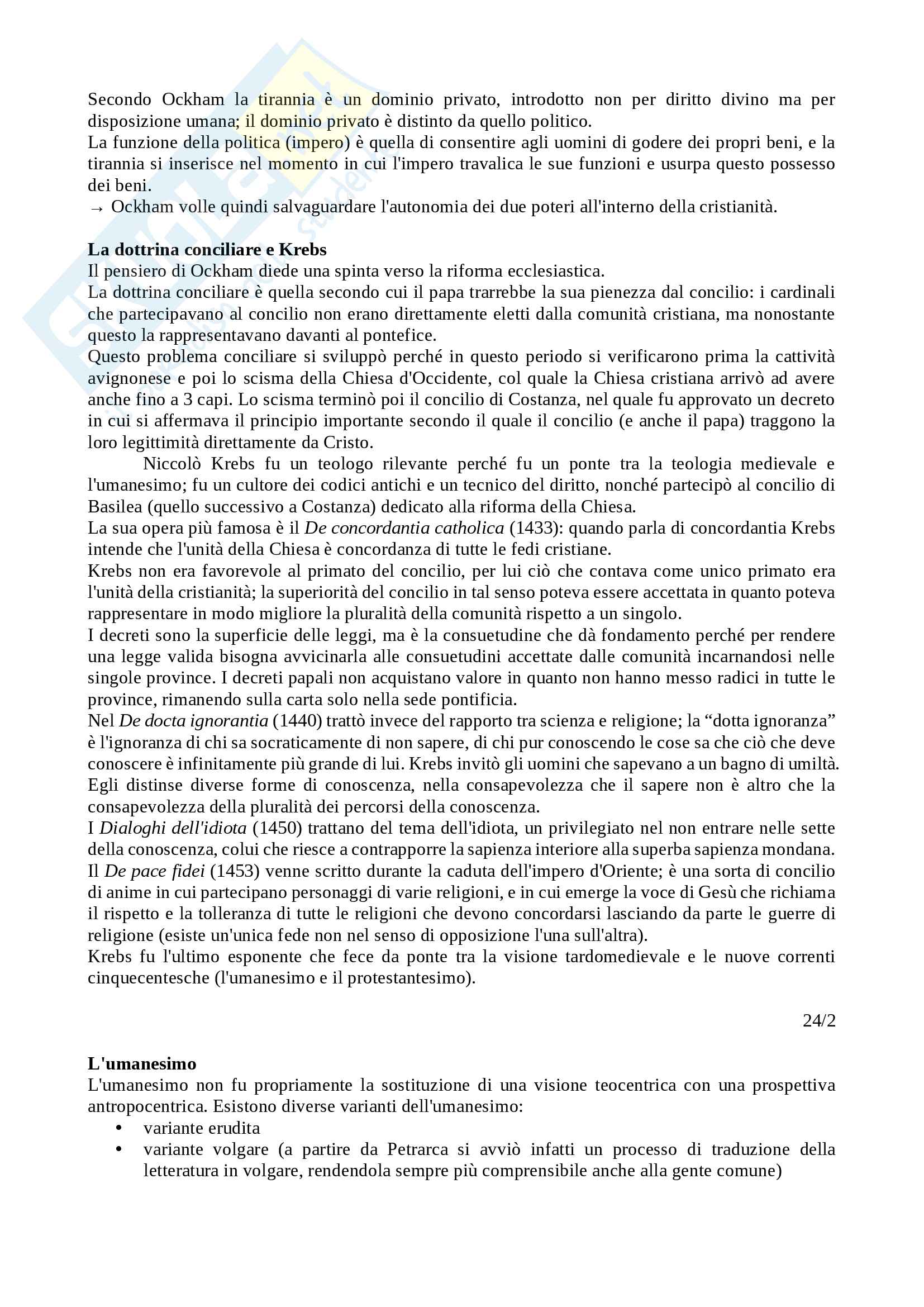 Storia del pensiero politico -  prof. Cotellessa Pag. 31