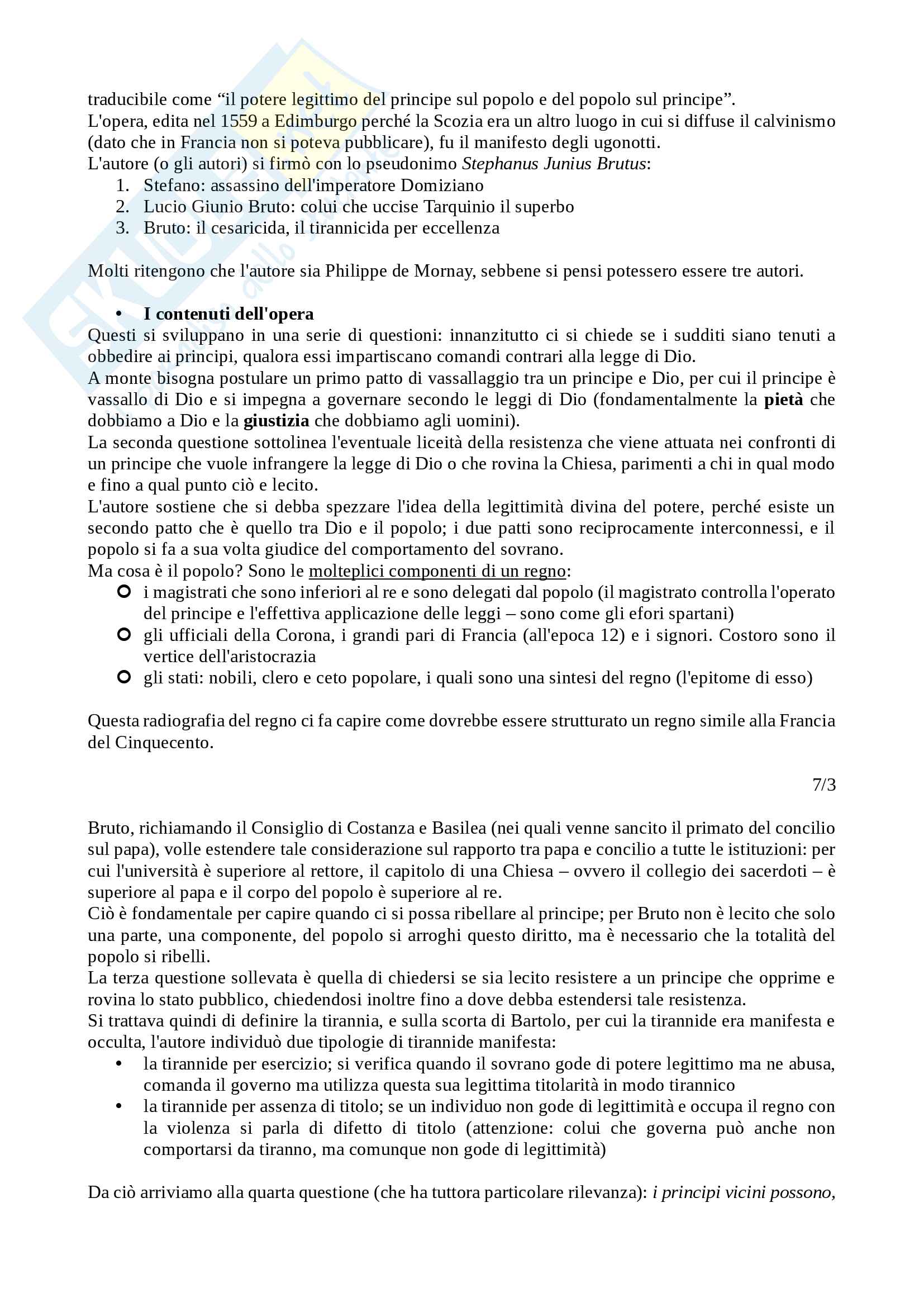 Storia del pensiero politico -  prof. Cotellessa Pag. 36