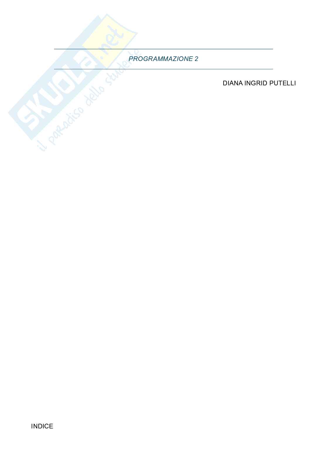 Programmazione 2 completa Pag. 1