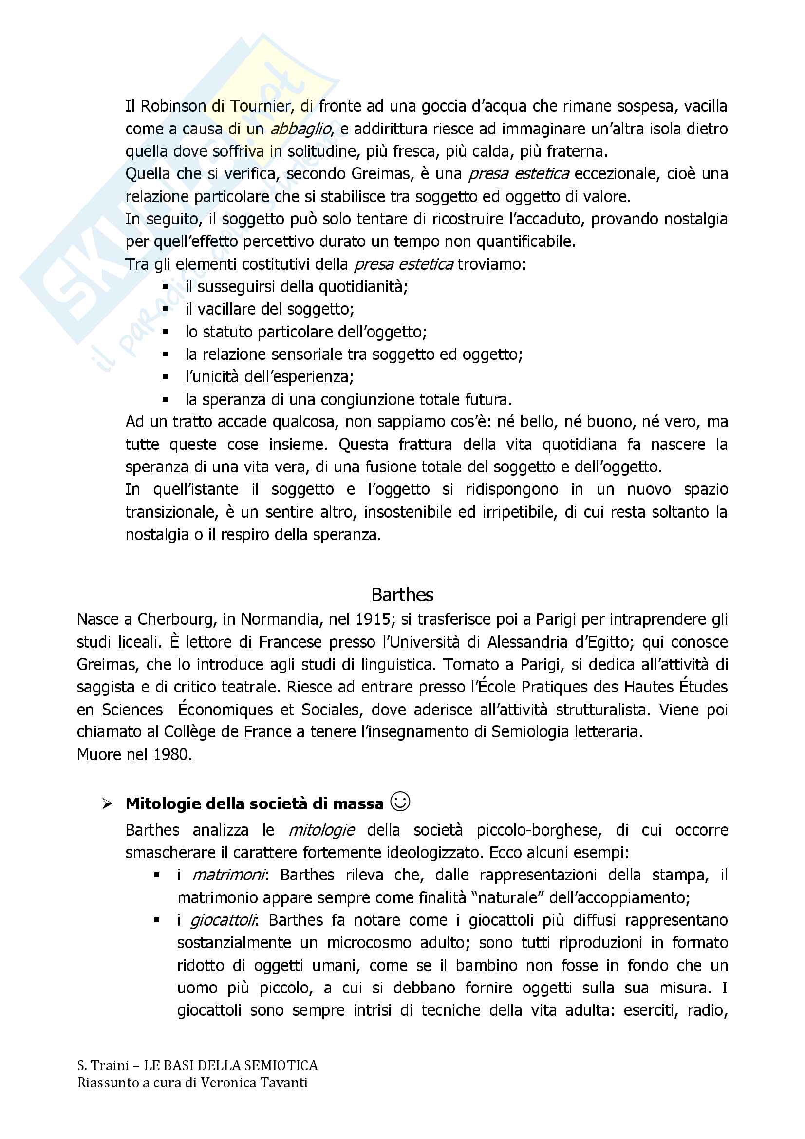 Riassunto esame semiotica, prof. Bartezzaghi, libro consigliato Le basi della semiotica, S. Traini (con domande d'esame) Pag. 26