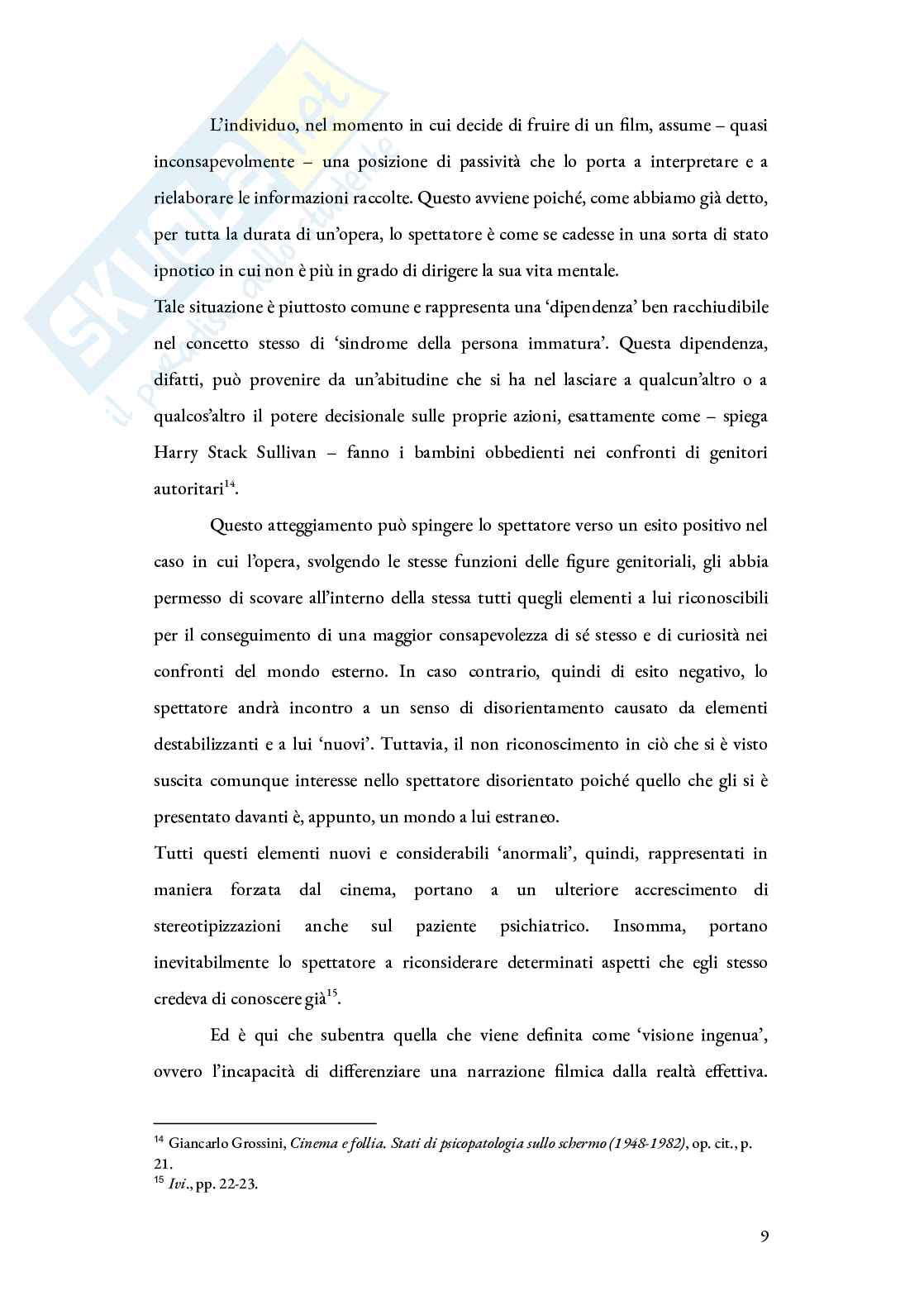 Declinazioni del disturbo della personalità e la sua rappresentazione nel cinema: dalla sala cinematografica alla cura Pag. 11