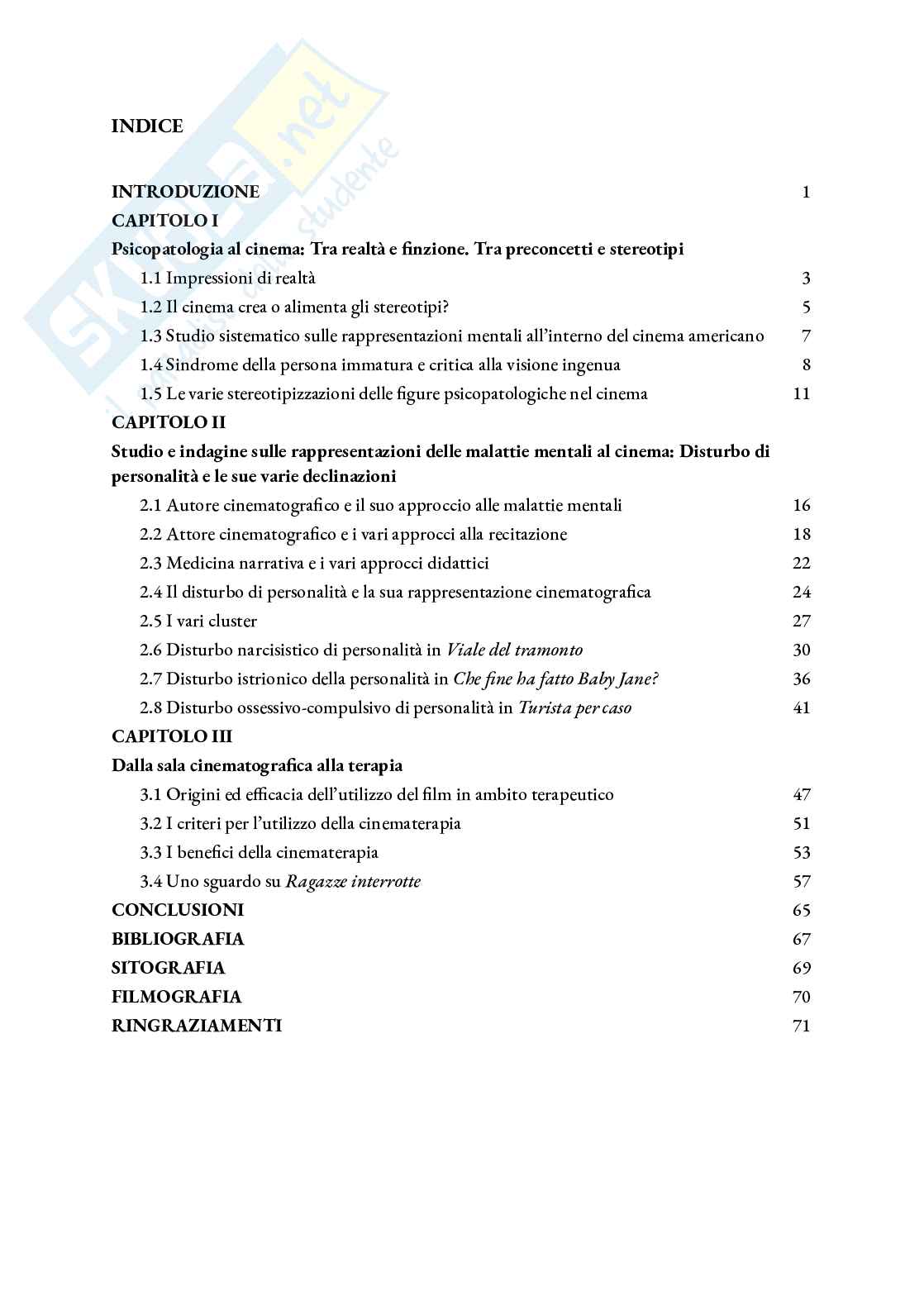 Declinazioni del disturbo della personalità e la sua rappresentazione nel cinema: dalla sala cinematografica alla cura Pag. 2