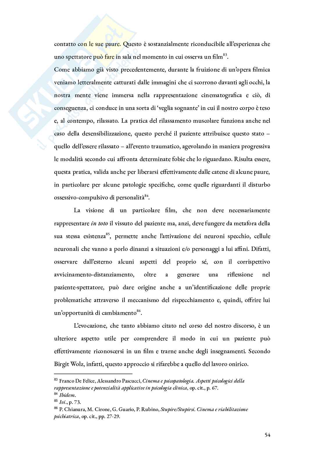 Declinazioni del disturbo della personalità e la sua rappresentazione nel cinema: dalla sala cinematografica alla cura Pag. 56