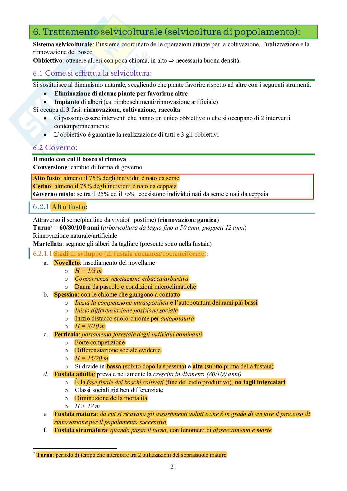 Selvicoltura generale Pag. 21
