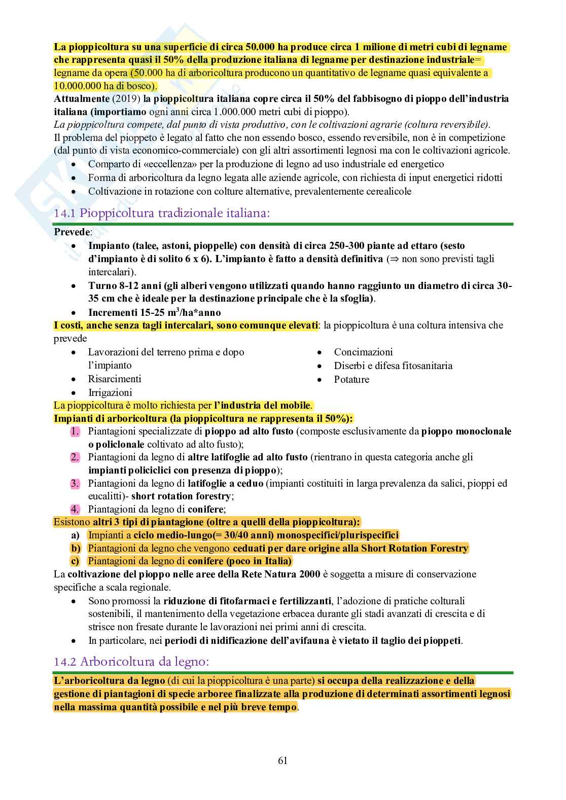 Selvicoltura generale Pag. 61