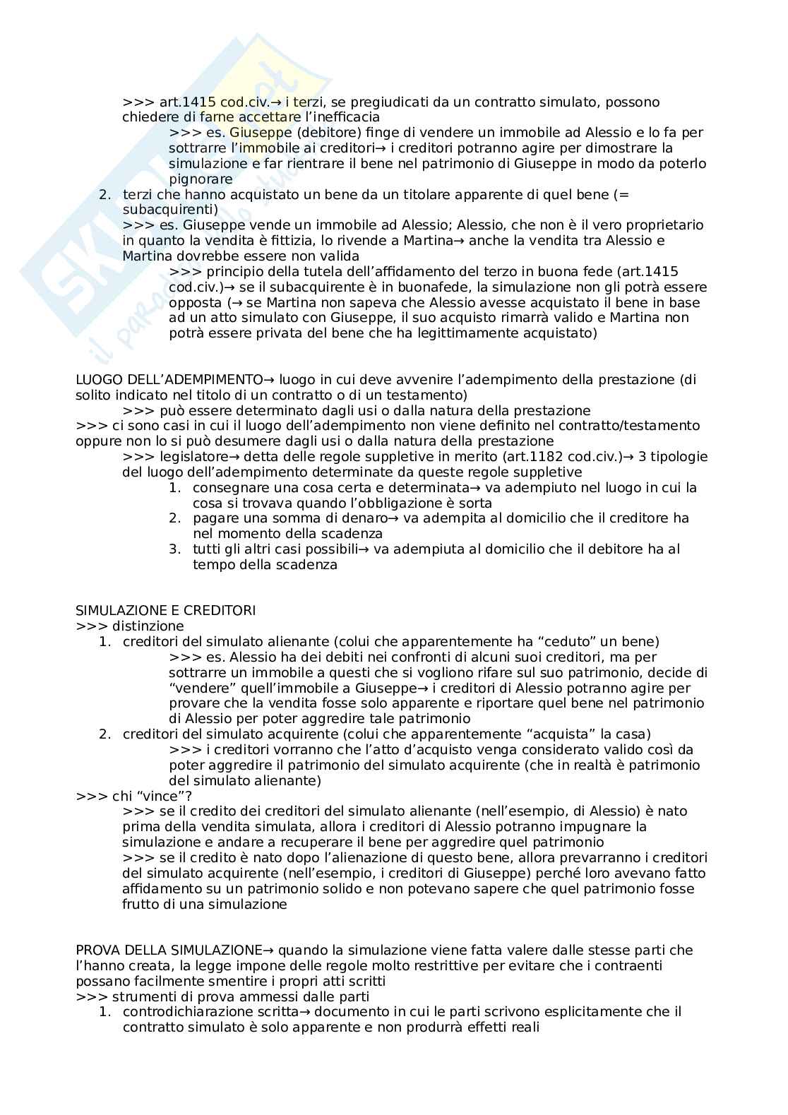 Riassunto esame Diritto privato, Prof. Filippo Sartori, libro consigliato Manuale di diritto privato, Torrente, Schlesinger Pag. 31