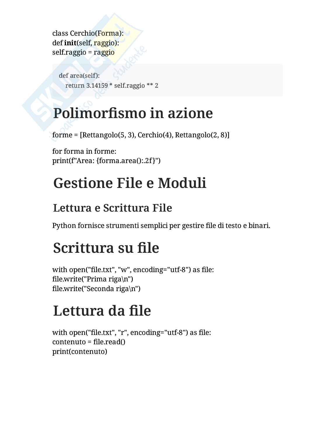 Appunti generali su Python Pag. 21