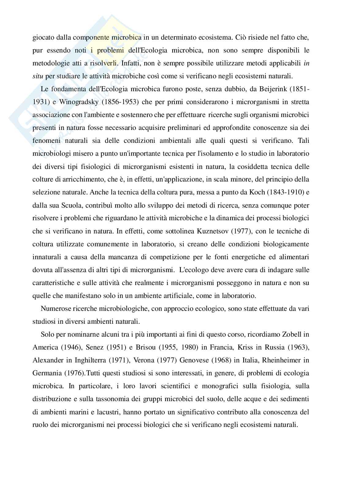 Ecologia microbica Pag. 2
