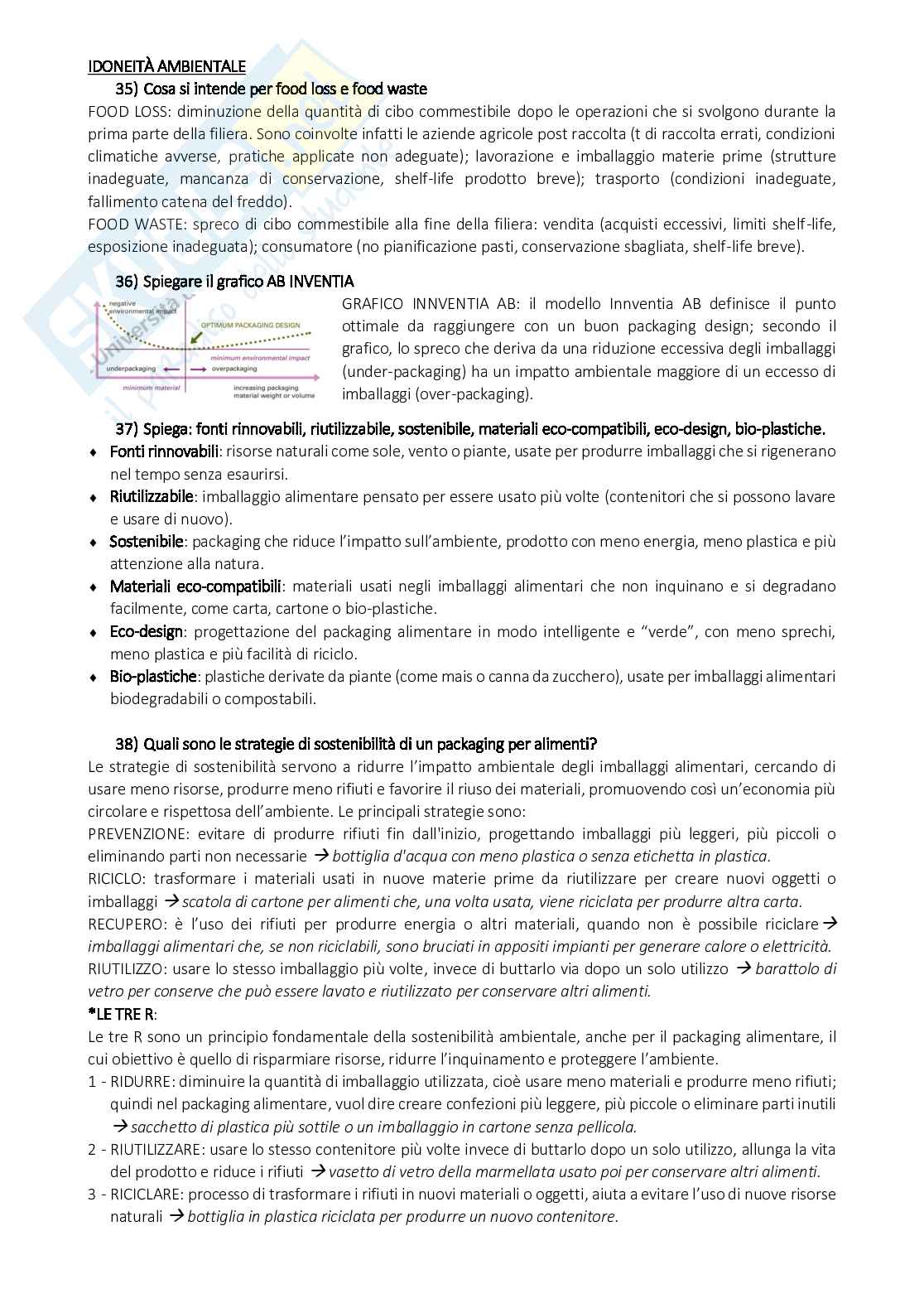 Appunti Packaging della ristorazione Pag. 51