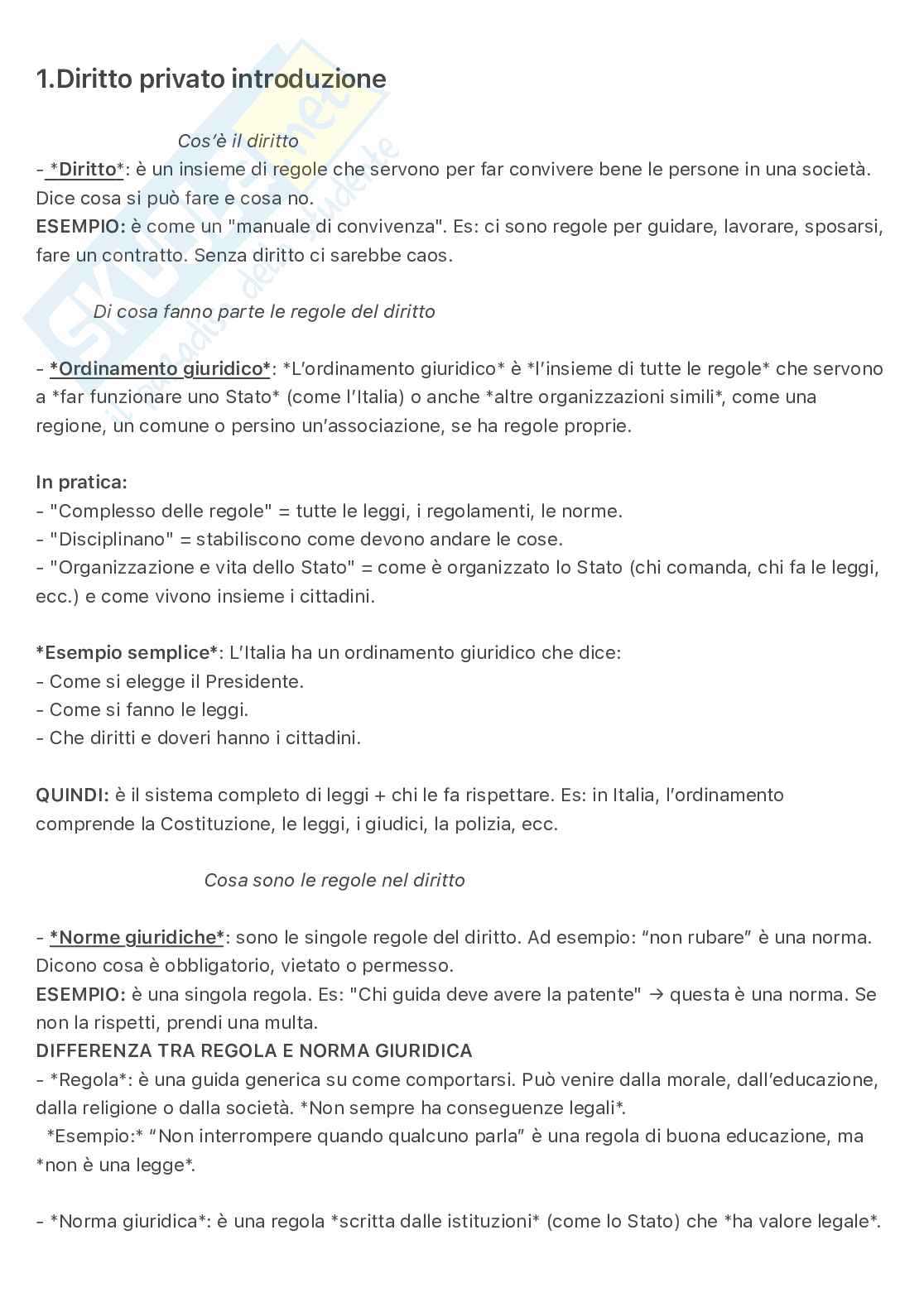 Paniere completo Diritto privato Pag. 1