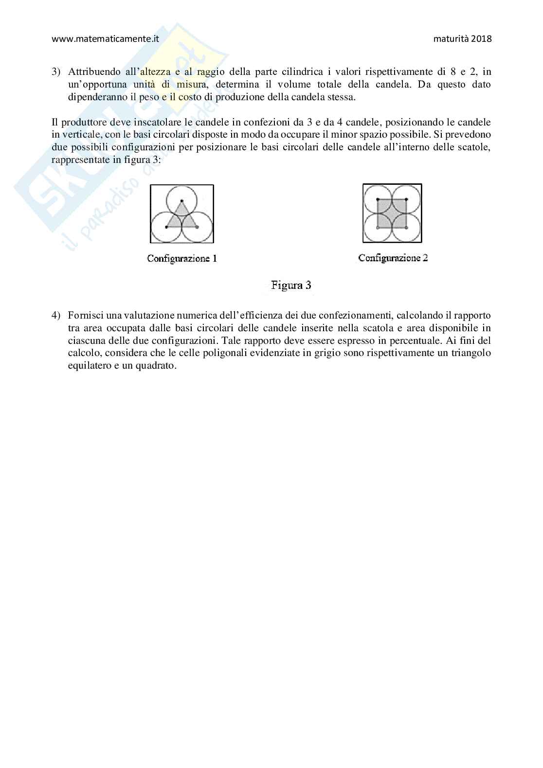 2018 Tema di matematica, sessione straordinaria (indirizzi: scientifico, scientifico opzione scienze applicate, scientifico a indirizzo sportivo) Pag. 2